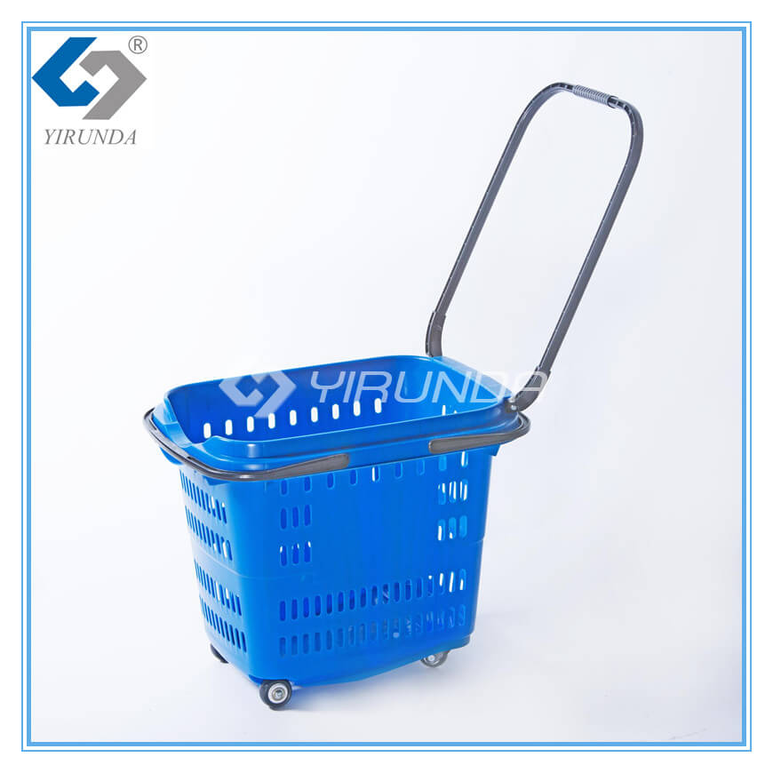 58L Plastic Shopping Basket in Blue ( YRD-12)