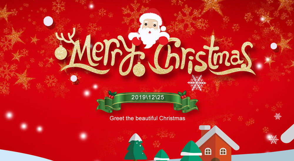 merry christmas and happy new year greeting