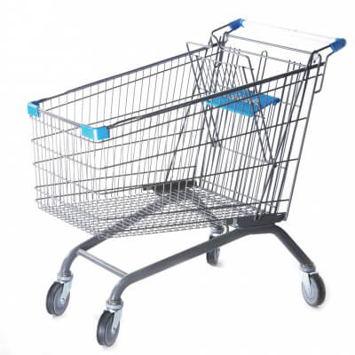 metal shopping cart