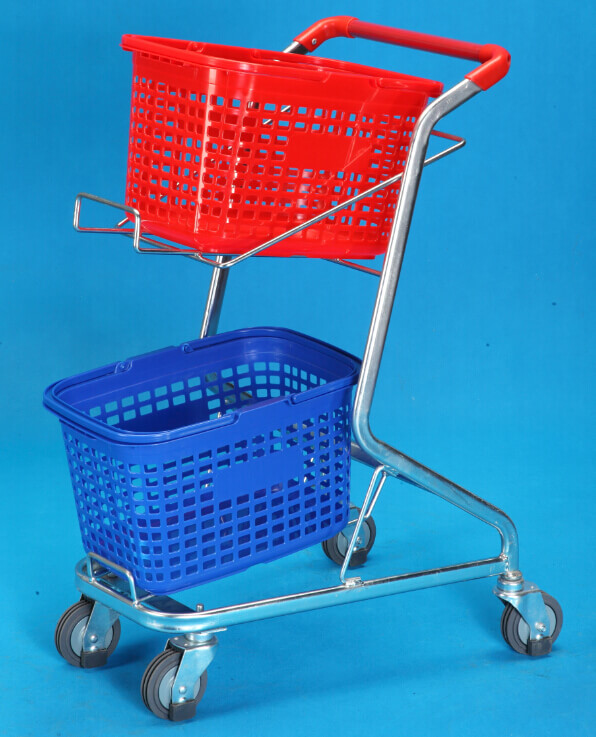 Supermarket Shopping Trolleys with Two baskets (YRD-J6)