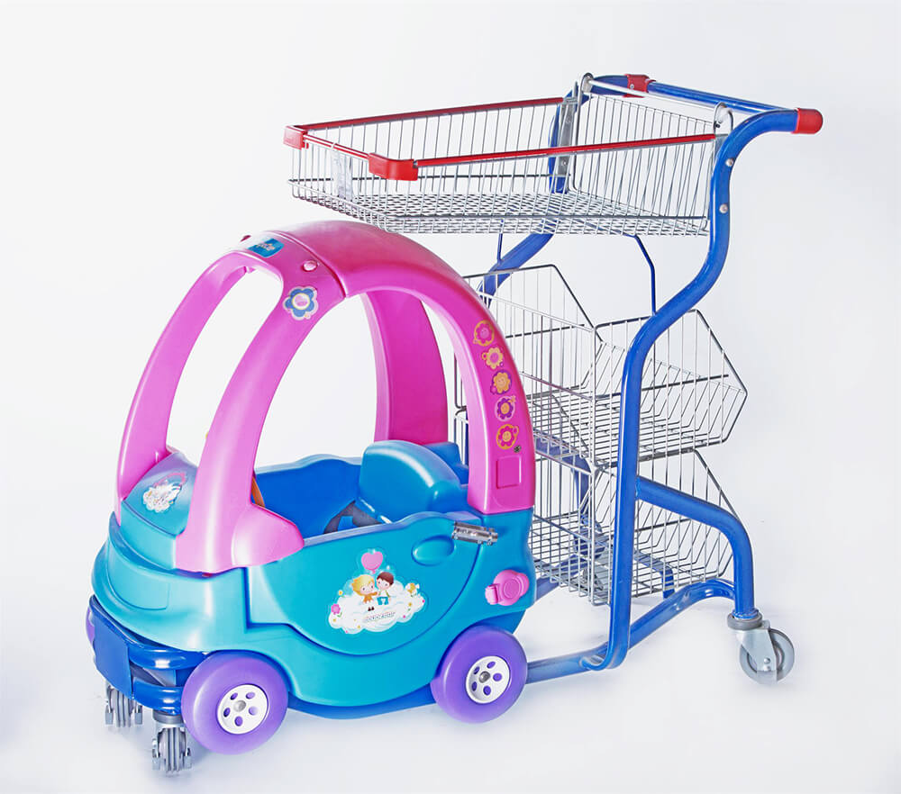 Kid Trolley with 3 Layer Storage Rack