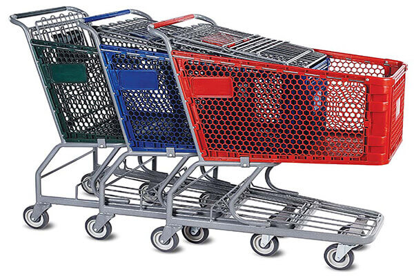plastic shopping cart