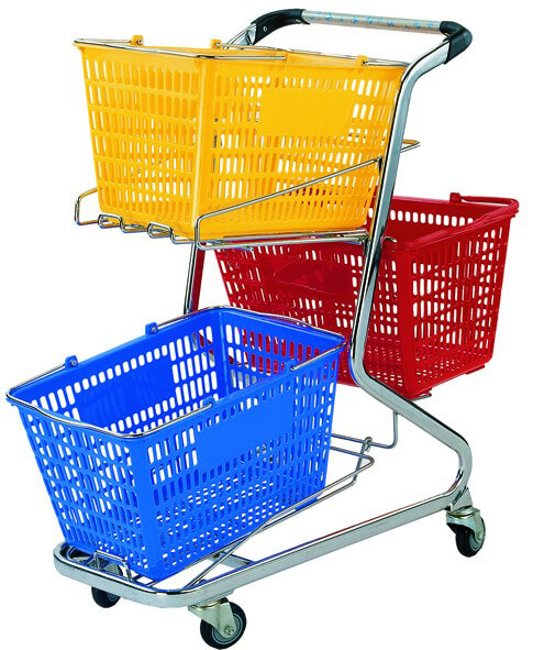 Basket Trolley for Supermarket
